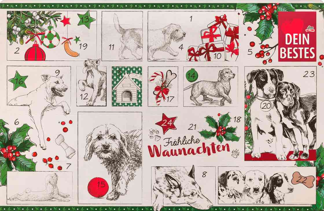 dm dein Bestes Hunde Adventskalender 2020 Adventskalender füllen